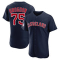 C.Guardians #75 Connor Brogdon Player Navy Limited Elite Home Hdoa Stitched Jerseys