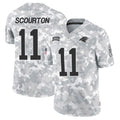 C.Panthers #11 Nic Scourton Player Arctic Camo Salute to Service Limited Hdoa Stitched Jerseys