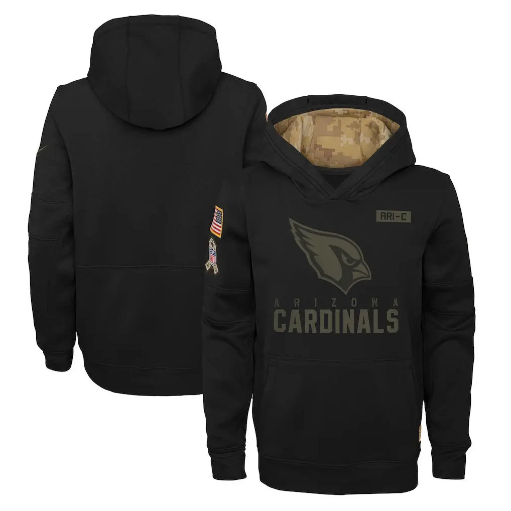 A.Cardinals ## Cardinals Blank Player Black Salute to Service Pullover Hoodies  Stitched Jerseys