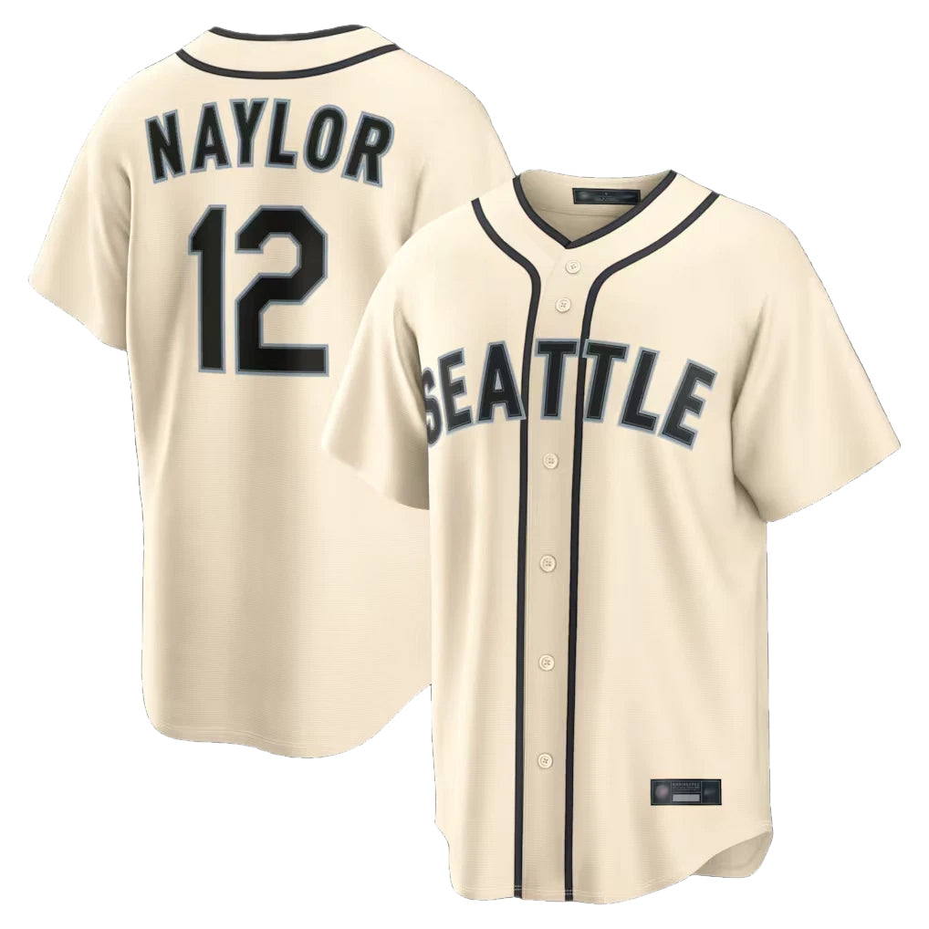 S.Mariners #12 Josh Naylor Player Cream 2026 Home Limited Hdoa Stitched Jerseys