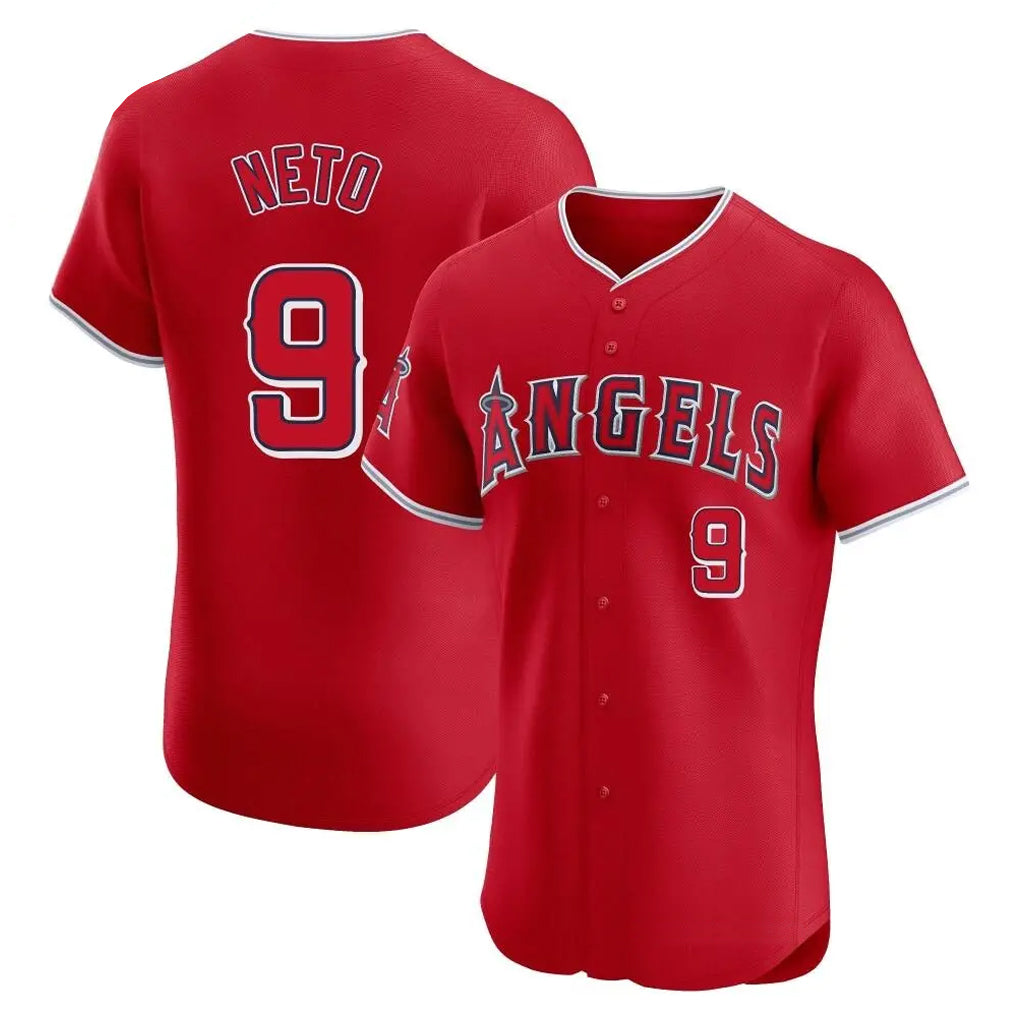LA.Angels #9 Zach Neto Player Red Home Limited Elite Hdoa Stitched Jerseys