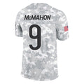 C.Bears #9 Jim McMahon Player Arctic Camo Salute to Service Limited Hdoa Stitched Jerseys