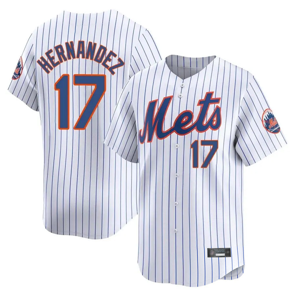 NY.Mets #17 Keith Hernandez Player White Home Replica Hdoa Stitched Jerseys
