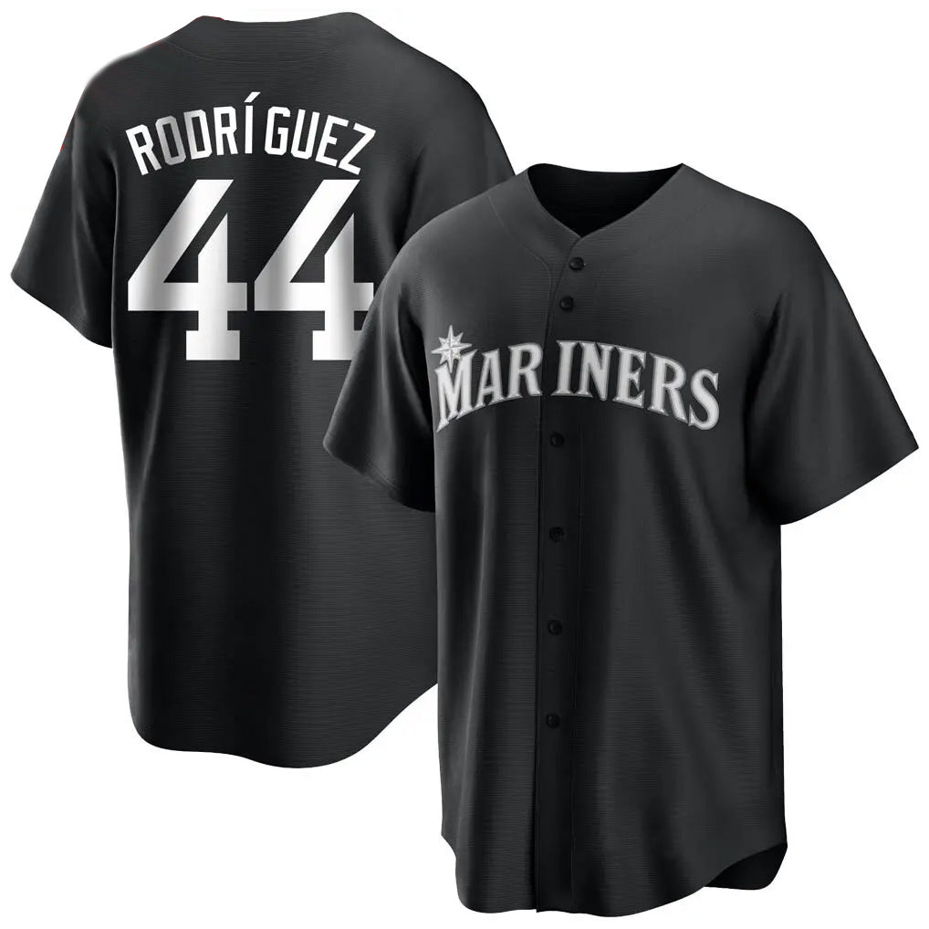 S.Mariners #44 Julio Rodr¨ªguez Player Black Home Limited Hdoa Stitched Jerseys