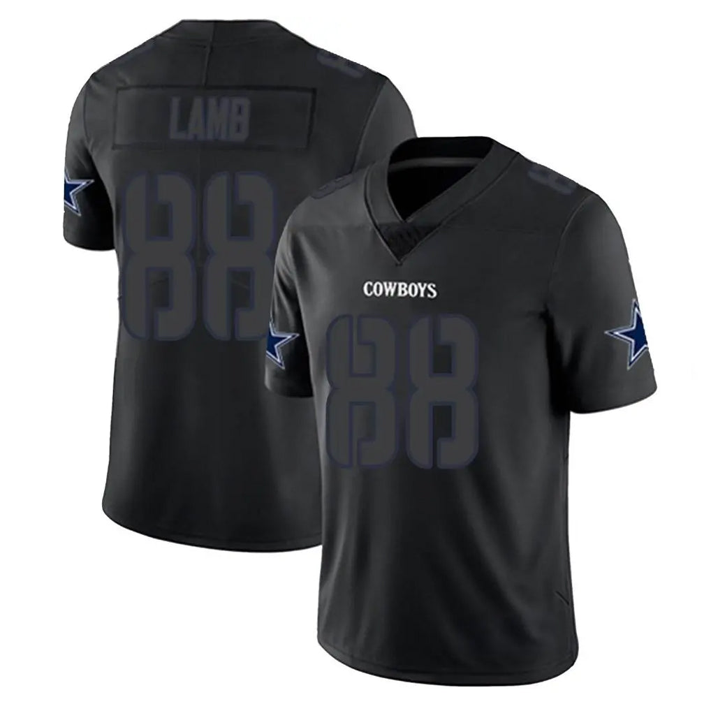 D.Cowboys #88 CeeDee Lamb Player Black Impact Limited Home Game Hdoa Stitched Jerseys