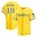 B.Red Sox #19 Roman Anthony Player Yellow Home Game Hdoa Stitched Jerseys