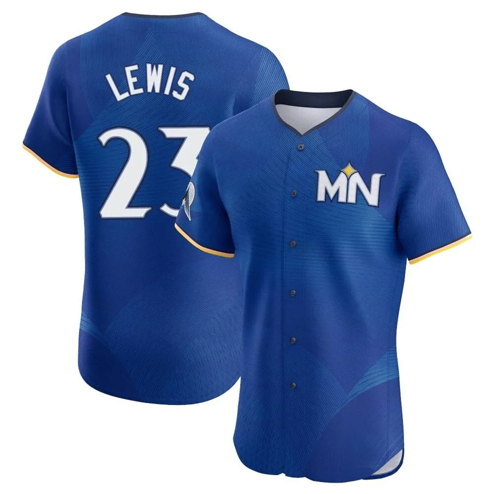 M.Twins #23 Royce Lewis Player Royal City Connect Limited Elite Home Hdoa Stitched Jerseys