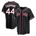 B.Red Sox #44 Aroldis Chapman Player Black Out Home Game Hdoa Stitched Jerseys