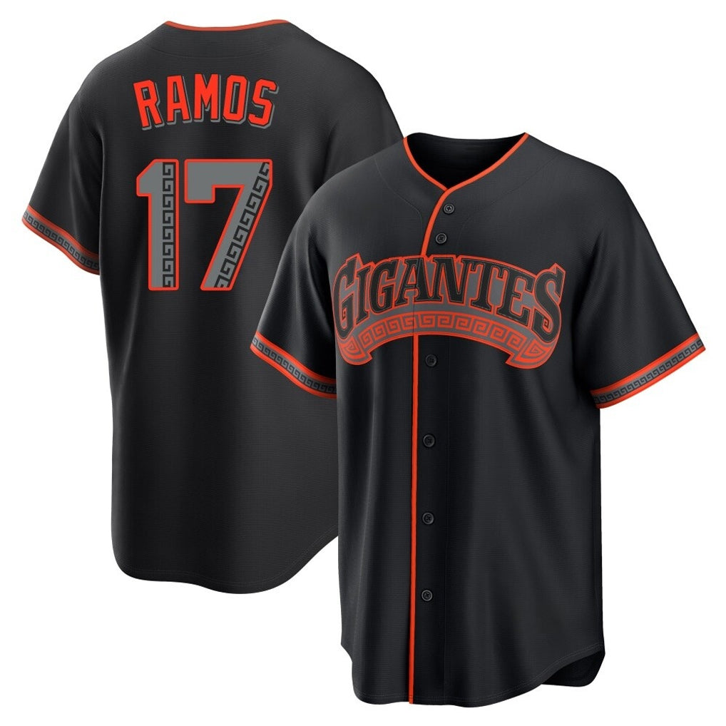 SF.Giants #17 Heliot Ramos Player Black Alternate Limited Hdoa Stitched Jerseys