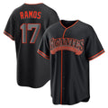 SF.Giants #17 Heliot Ramos Player Black Alternate Limited Hdoa Stitched Jerseys