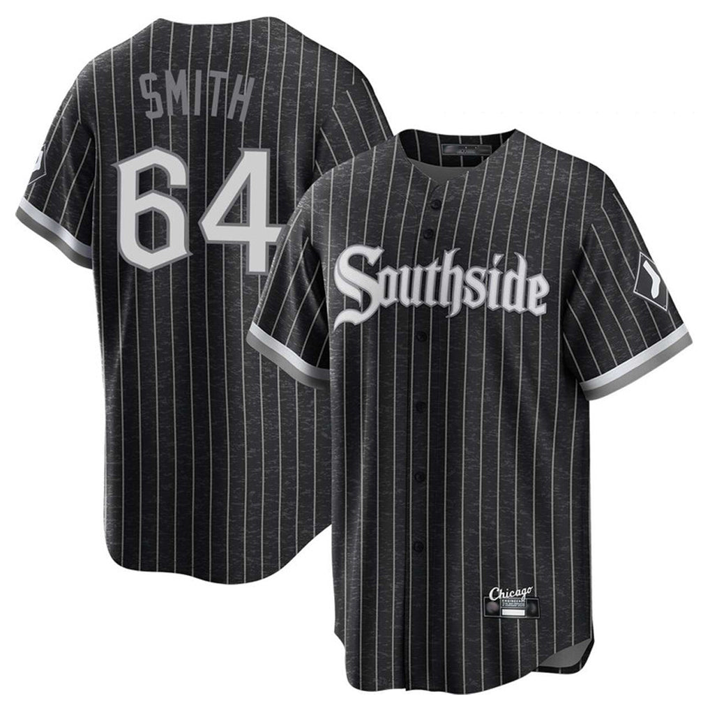 C.White Sox #64 Shane Smith Player Black City Connect Home Game Hdoa Stitched Jerseys