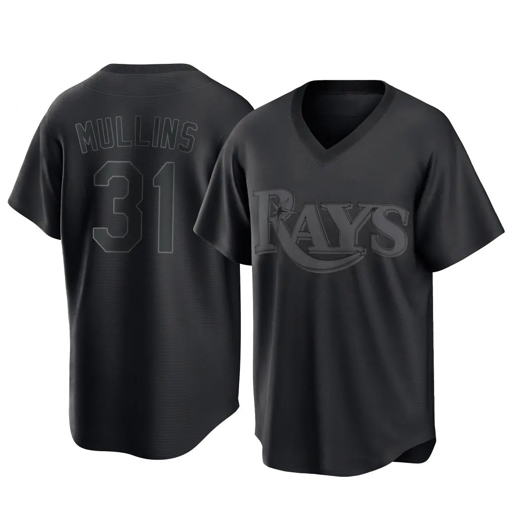 T.Bay Rays #31 Cedric Mullins Player Black Home Game Hdoa Stitched Jerseys