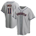 H.Astros #11 Cam Smith Player Gray Home Game Hdoa Stitched Jerseys