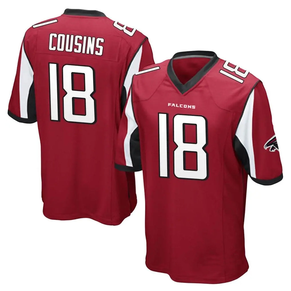 A.Falcons #18 Kirk Cousins Player Red Color Vapor Home Game Hdoa Stitched Jerseys