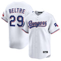 T.Rangers #29 Adrian Beltre Player White Home Limited Hdoa Stitched Jerseys