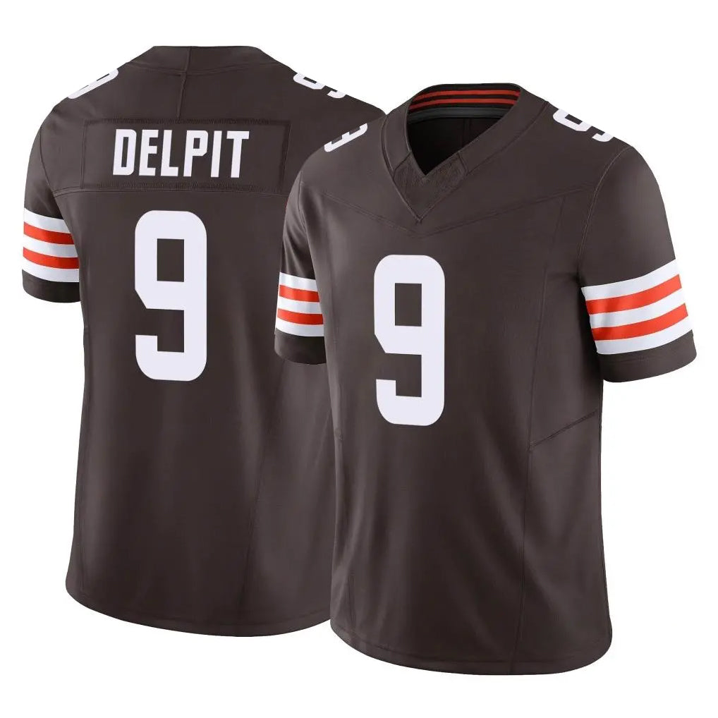 C.Browns #9 Grant Delpit Player Brown Vapor F.U.S.E. Limited Home Game Hdoa Stitched Jerseys