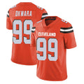 C.Browns #99 Julian Okwara Player Orange Alternate Vapor Untouchable Limited Home Game Hdoa Stitched Jerseys
