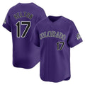 C.Rockies #17 Todd Helton Player Purple Limited Home Hdoa Stitched Jerseys