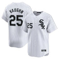 C.White Sox #25 Andrew Vaughn Player White Stripe Limited Home Hdoa Stitched Jerseys
