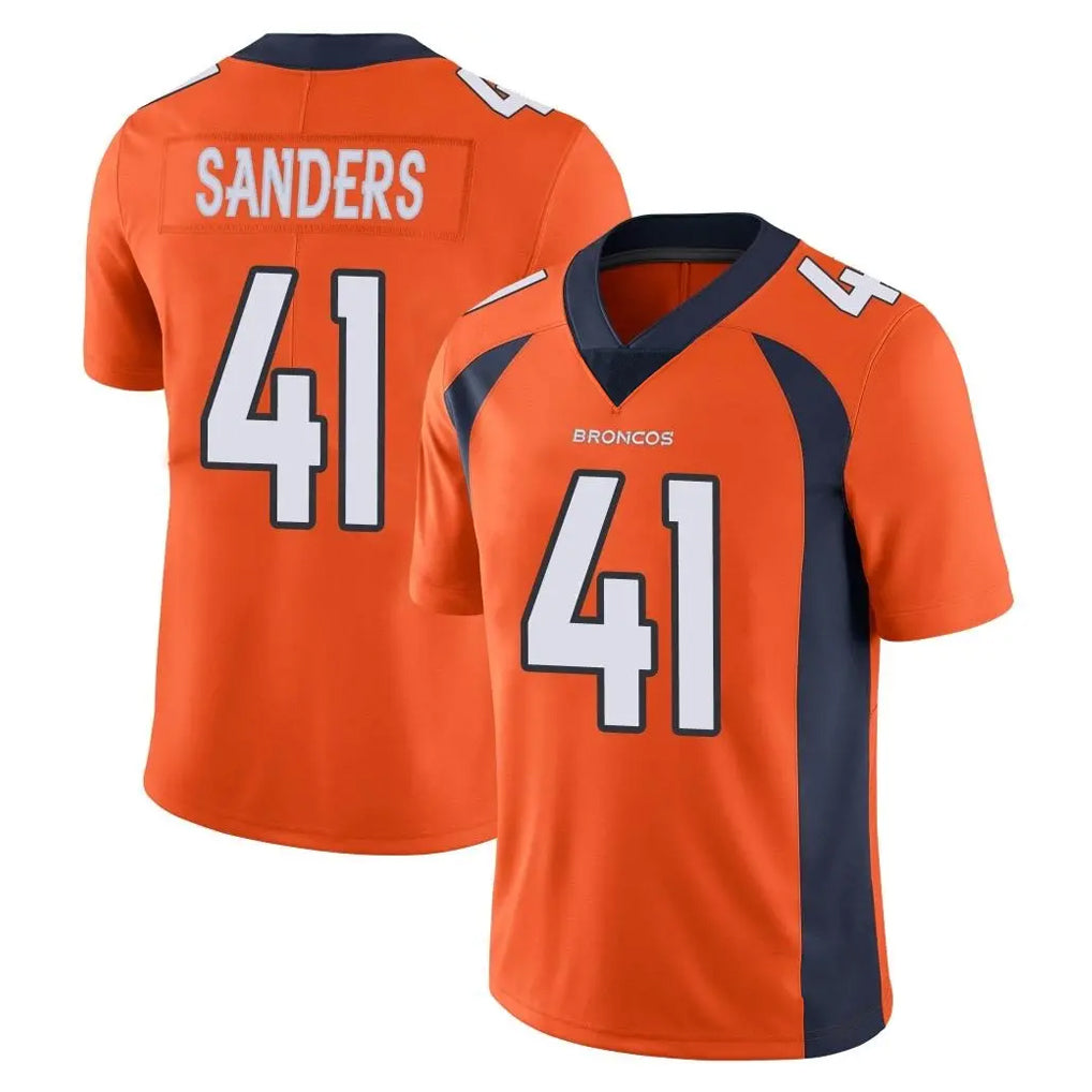 D.Broncos #41 Drew Sanders Player Orange Color Vapor Untouchable Limited Game Hdoa Stitched Jerseys