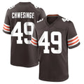 C.Browns #49 Carson Schwesinger Player Brown Home Game Hdoa Stitched Jerseys