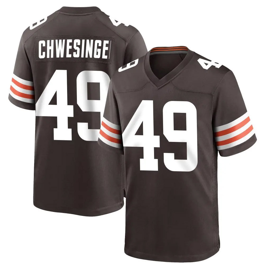 C.Browns #49 Carson Schwesinger Player Brown Home Game Hdoa Stitched Jerseys