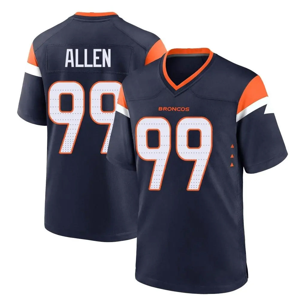 D.Broncos #99 Zach Allen Player Navy Home Game Hdoa Stitched Jerseys