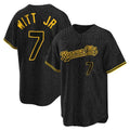 KC.Royals #7 Bobby Witt Jr. Player Black Snake Skin City Game Hdoa Stitched Jerseys
