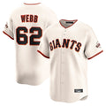 SF.Giants #62 Logan Webb Player Cream Home Limited Hdoa Stitched Jerseys