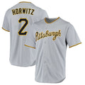 P.Pirates #2 Spencer Horwitz Player Gray Road Home Game Hdoa Stitched Jerseys
