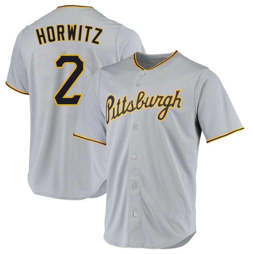 P.Pirates #2 Spencer Horwitz Player Gray Road Home Game Hdoa Stitched Jerseys
