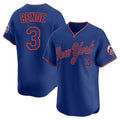NY.Mets #3 Carson Benge Player Royal T-shirt Home Limited Elite Hdoa Stitched Jerseys