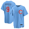 C.Cubs #9 Miguel Amaya Player Light Blue Home Game Hdoa Stitched Jerseys