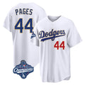 LA.Dodgers #44 Andy Pages Player Gold White World Series Meet 2026 Collection Stadium Limited Hdoa Stitched Jerseys