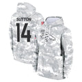 D.Broncos #14 Courtland Sutton Player Arctic Camo Salute to Service Hoodies Limited Game Hdoa Stitched Jerseys