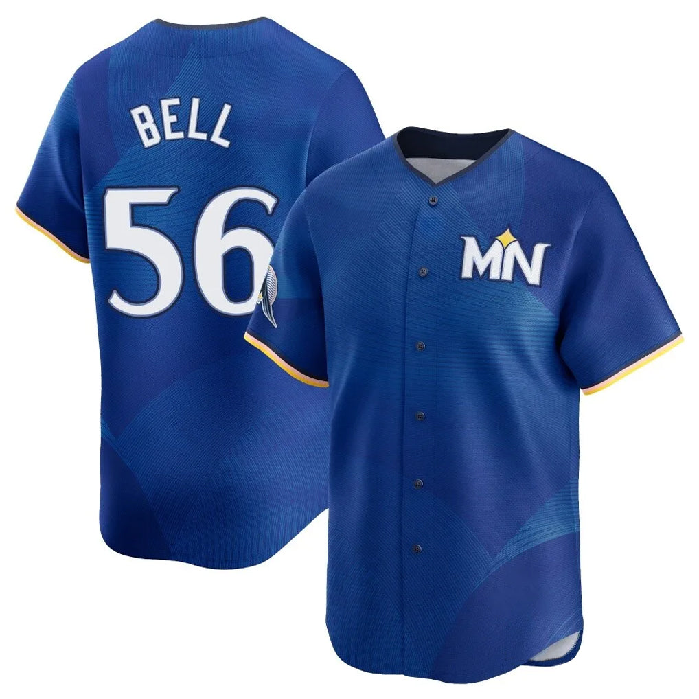M.Twins #56 Josh Bell Player Royal City Connect Limited Home Hdoa Stitched Jerseys