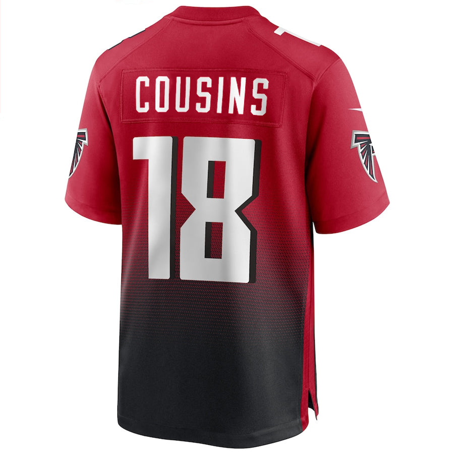 A.Falcons #18 Kirk Cousins Player Red Home Game Hdoa Stitched Jerseys
