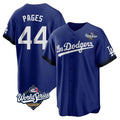 LA.Dodgers #44 Andy Pages Player Royal World Series City Connect Home Game Hdoa Stitched Jerseys