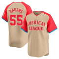 KC.Royals #55 Cole Ragans Player Cream American League All-Star Game Limited Home Hdoa Stitched Jerseys