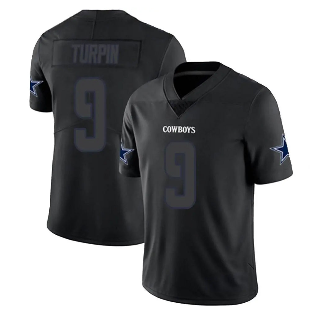 D.Cowboys #9 KaVontae Turpin Player Black Impact Limited Home Game Hdoa Stitched Jerseys