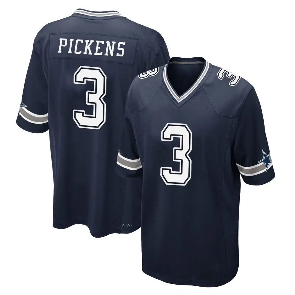 D.Cowboys #3 George Pickens Player Navy Home Game Hdoa Stitched Jerseys