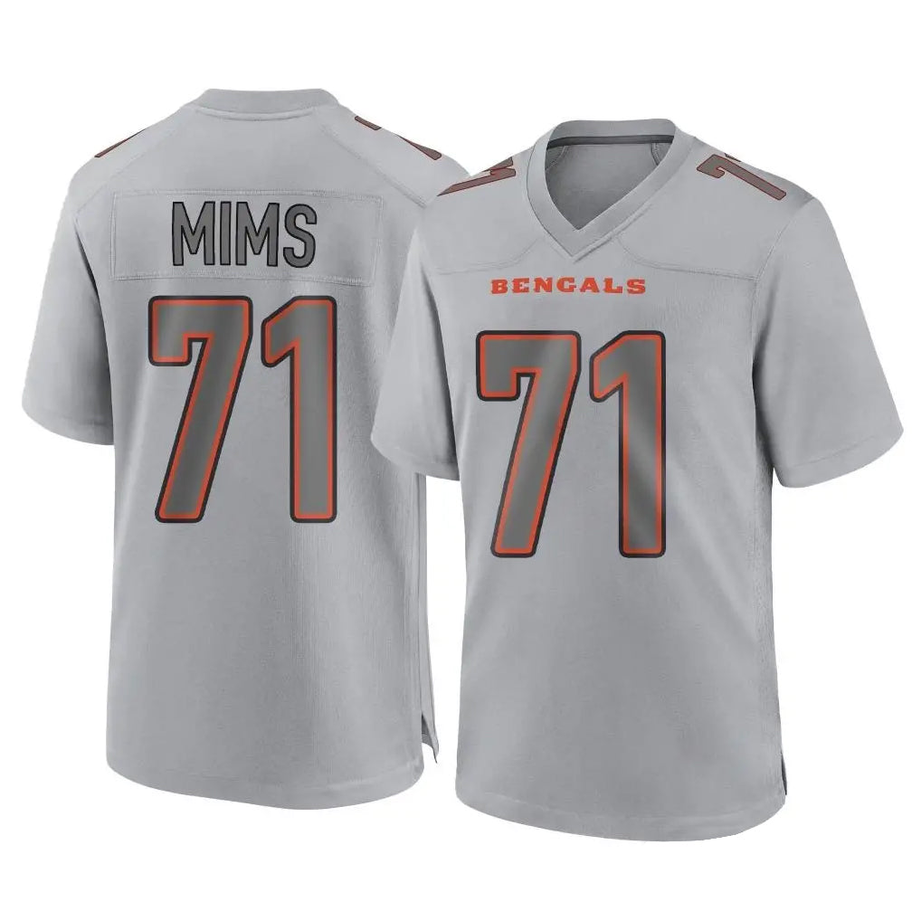 C.Bengals #71 Amarius Mims Player Gray Atmosphere Fashion Game Hdoa Stitched Jerseys