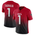 A.Falcons #1 Tua Tagovailoa Player Red Vapor Untouchable Limited Home Game Hdoa Stitched Jerseys