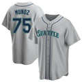 S.Mariners #75 Andres Munoz Player Gray Home Game Hdoa Stitched Jerseys