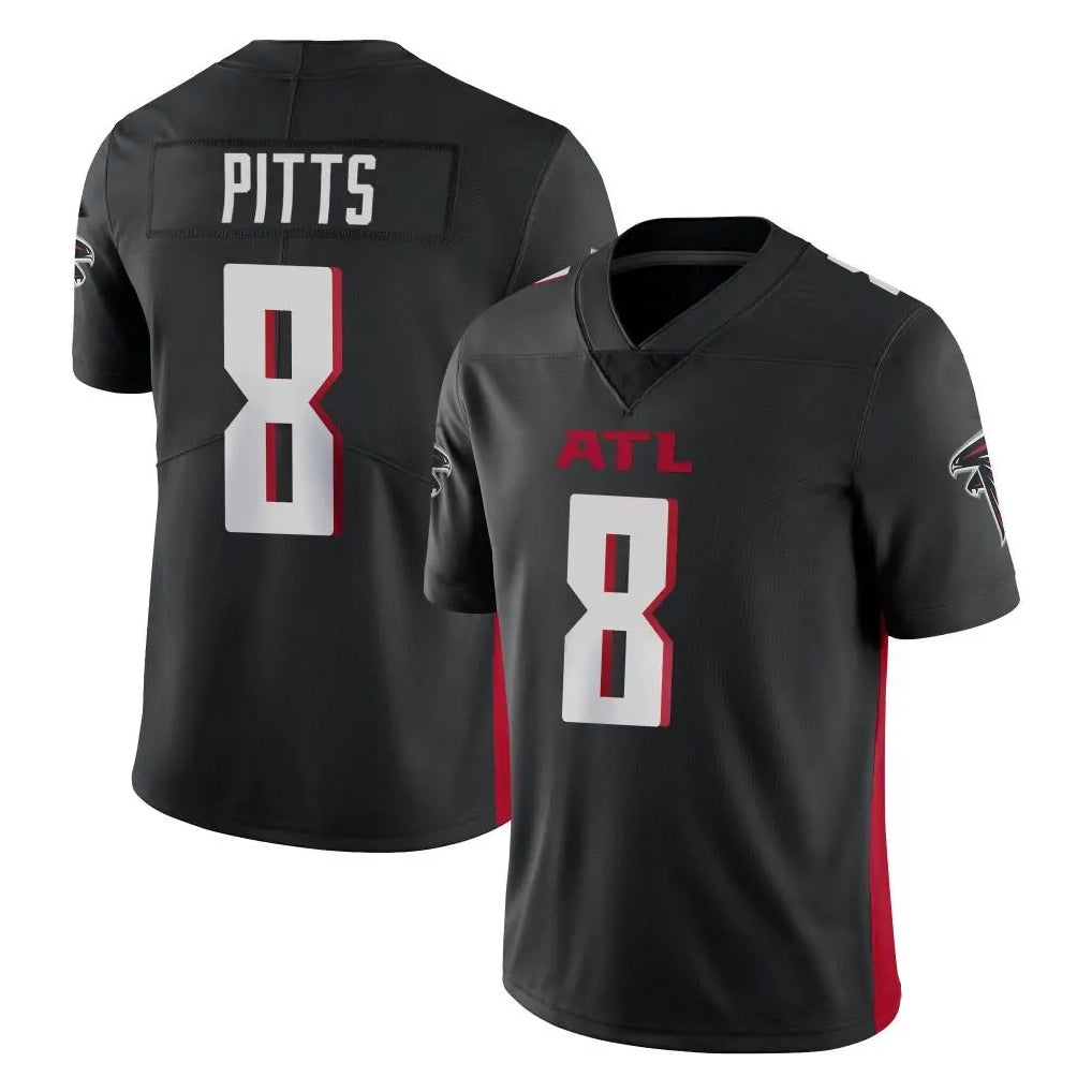 A.Falcons #8 Kyle Pitts Sr. Player Black Vapor Untouchable Limited Home Game Hdoa Stitched Jerseys