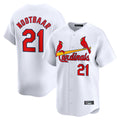 St. Louis Cardinals #21 Lars Nootbaar Player White Home Limited Hdoa Stitched Jerseys