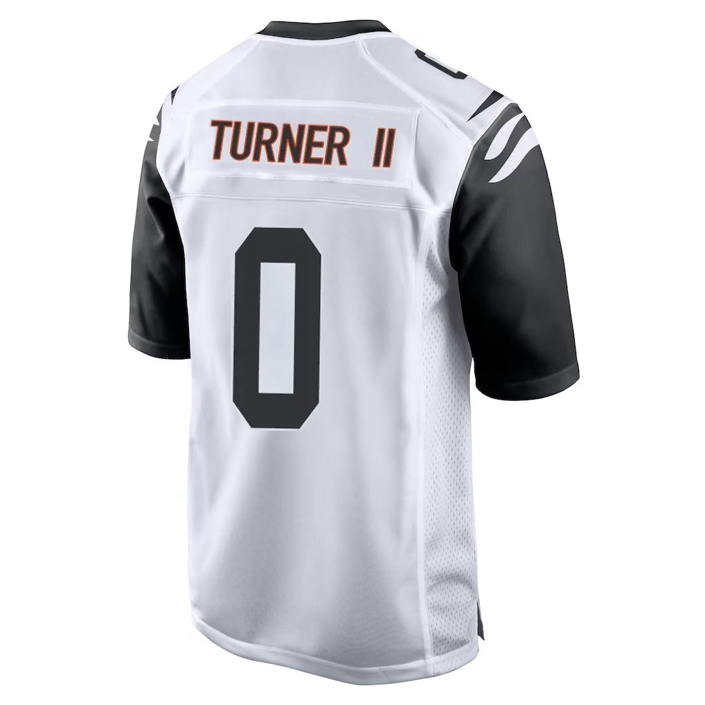 C.Bengals #0 DJ Turner II Player White Alternate Home Game Hdoa Stitched Jerseys