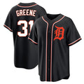 D.Tigers #31 Riley Greene Player Black Fashion Out Home Game Hdoa Stitched Jerseys