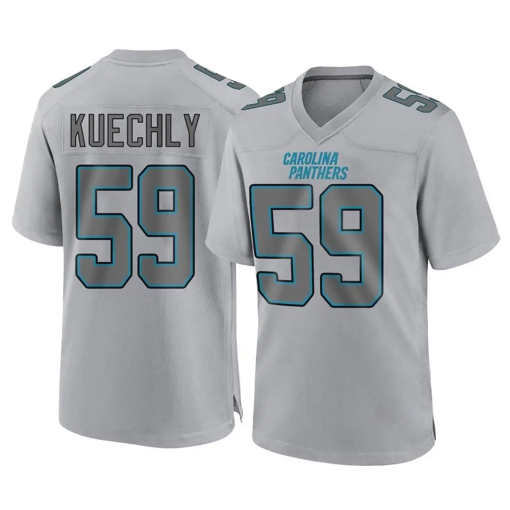C.Panthers #59 Luke Kuechly Player Gray Atmosphere Fashion Game Hdoa Stitched Jerseys