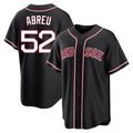 B.Red Sox #52 Wilyer Abreu Player Black Out Home Game Hdoa Stitched Jerseys